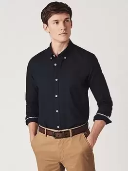 Crew Clothing Crew Slim Fit Oxford Shirt - Navy Blue, Navy Blue, Size 2XL, Men