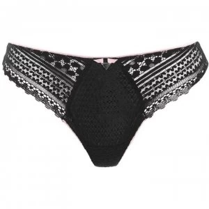 Freya Daisy Lace Brief - Black