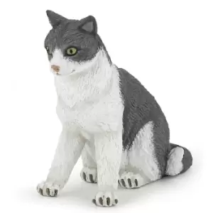 PAPO Dog and Cat Companions Sitting Down Cat Figure