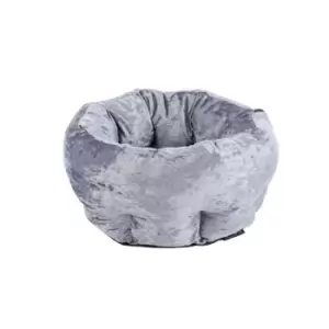 Scruffs Velvet Pet Bed - Grey