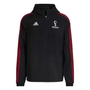 adidas Fifa World Cup Qatar 2022 Official Emblem Woven Jacket in Black