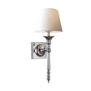 Cloe Wall Lamp with Shade, Chrome, 1x E14