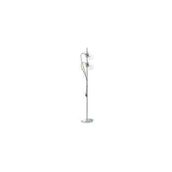 Ideal Lux Radio - 2 Light Floor Lamp Chrome, E27