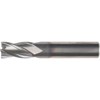 12.00MM Series 50 Carbide 4 Flute Plain Shank Short Series End Mills - TiCN Coated