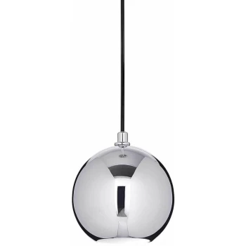 Ideal Lux Lighting - Ideal Lux Mr Jack - 1 Light Large Dome Ceiling Pendant Chrome, GU10