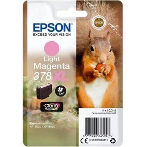 Epson Squirrel 378XL Light Magenta Ink Cartridge