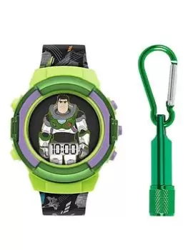 Disney Buzz Lightyear Green Digital Watch & Torth Set