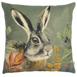 Forest Hare Cushion Grey / 43 x 43cm / Polyester Filled