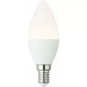 Loops - E14 Mini Edison Dimmable LED Light Bulb 4.5W Warm White Frosted Candle Lamp