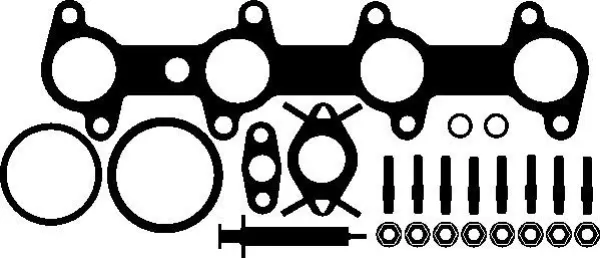 ELRING Mounting Kit, charger OPEL,VAUXHALL 715.730 7258140001,7400800002,7550420001 7550420002,7553730001,7678350001,7678355001S,93178697,93183681