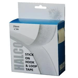 Halco Stick On Hook and Loop Roll 20mm x 5m 20AWHL5BOX