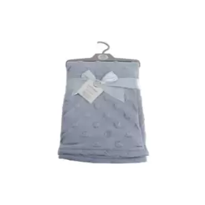 Star Embossed Baby Wrap (75 x 100cm) (Sky Blue) - Sky Blue - Snuggle Baby