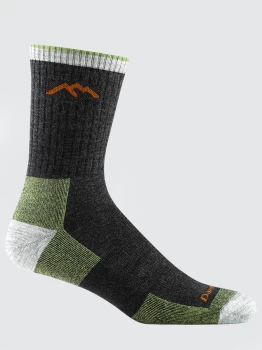 Darn Tough 1466 Hiker Micro Crew Cushion Mens Socks - Lime