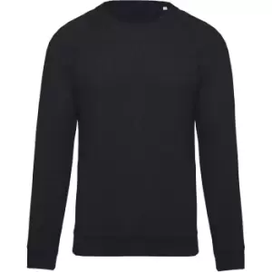 Kariban Mens Organic Raglan Sweatshirt (M) (French Navy Heather)