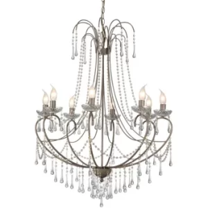 Romance 8 Light Multi Arm Chandeliers Pale Taupe