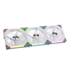 Lian-Li UNI SL120 Addressable RGB White 120mm Fan Triple Pack with Controller