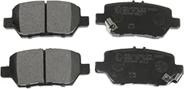 Blue PRINT ADH24278 Brake pad set Rear Axle with acoustic wear warning with anti-squeak plate HONDA: LEGEND 4 Brake Pad Set, disc brake (402)