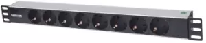 Intellinet 19" 1.5U Rackmount 8-Way Power Strip - German Type",...