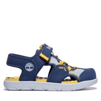 Timberland Boys Perkins Row Fisherman Sandals - Navy, Size 2 Older