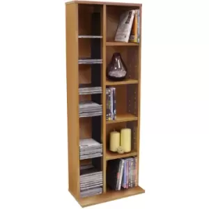 Watsons - claremont - 219 cd / 56 dvd Bluray Video Multimedia Storage Unit - Beech - Beech