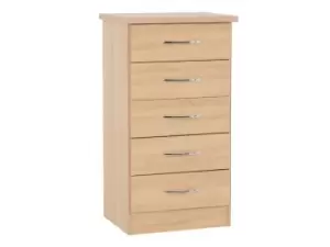 Seconique Nevada Sonoma Oak 5 Drawer Chest of Drawers