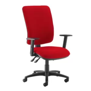 Dams MTO Senza Extra High Back Operator Chair with Adjustable Arms - Solano Yell