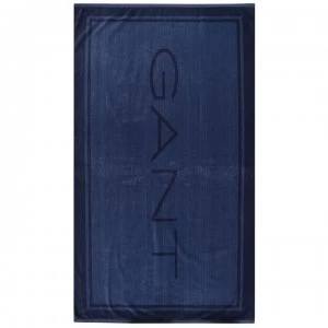 Gant Logo Towel - Blue