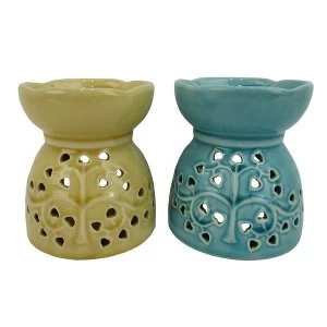 Tree Pattern Ceramic Oil Burner