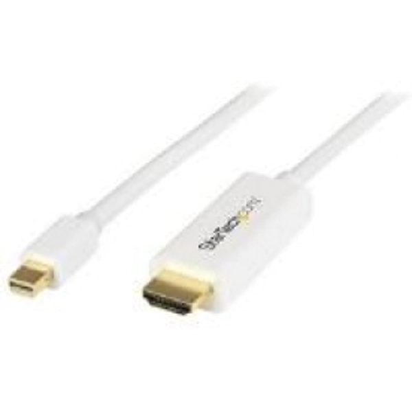 StarTech 3 feet 1m Mini DisplayPort to HDMI Converter Cable 4K White