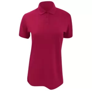 Kustom Kit Ladies Klassic Superwash Short Sleeve Polo Shirt (16) (Raspberry)