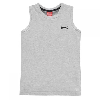 Slazenger Sleeveless T-Shirt Junior Boys - Grey Marl