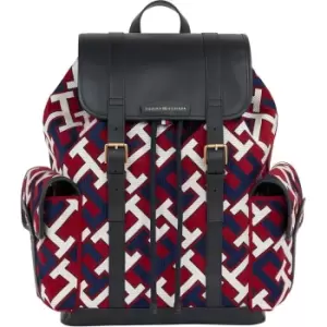 Tommy Hilfiger Th Monogram Flap Backpack - Red