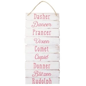 Reindeer Name Sign