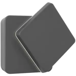 Chattanooga Outdoor Modern Wall Lamp Dark Grey Aluminium LED 12W 660Lm 3000K Rotation IP54 - Merano