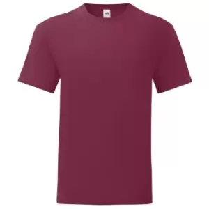 Fruit of the Loom Mens Iconic 150 T-Shirt (S) (Burgundy)