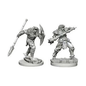 Dungeons & Dragons Nolzur's Marvelous Unpainted Miniatures Dragonborn Male Fighter with Spear