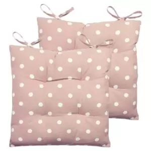 Polka Twin Pack Seat Pads Blush