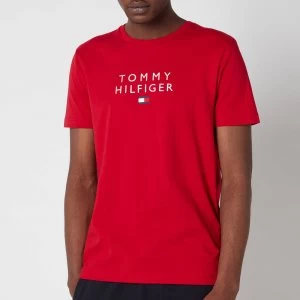 Tommy Hilfiger Mens Stacked Flag T-Shirt - Primary Red - XL