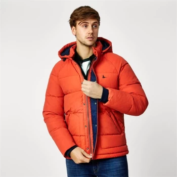 Jack Wills Eco Cheadle Puffer Jacket - Rust