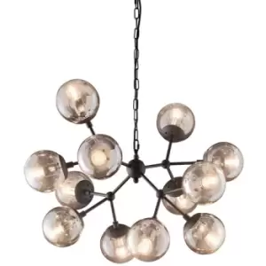 Ideal Lux Lighting - Ideal Lux Kepler - 12 Light Ceiling Pendant Black