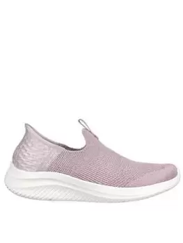 Skechers Ultra Flex 3.0-smooth Step Slip On - Mauve, Purple, Size 3, Women