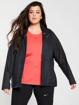 Nike Running Essential Jacket (Curve) - Black, Size 22-24=2X, Women