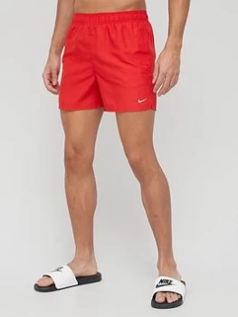 Nike Essential 5" Swim Shorts - Red, Red Size M Men