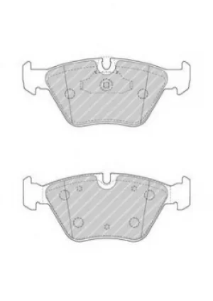 Ferodo FDB4753 Brake Pad Set Front Axle Premier Car