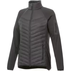 Elevate Womens/Ladies Banff Hybrid Insulated Jacket (XL) (Storm Grey)