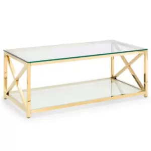 Julian Bowen Miami Coffee Table Gold