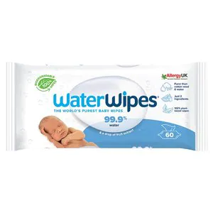 Waterwipes Sensitive Newborn Biodegraable Baby Wipes 60 Pk