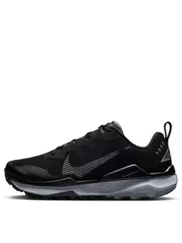 Nike Wildhorse 8 Trainers - Black/Grey, Size 4, Women