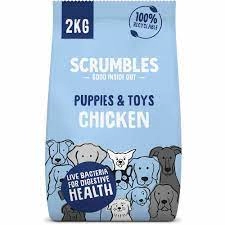 Scrumbles Chicken Puppy and Toy Dog Dry Food 2kg