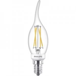 Philips Lighting LED (monochrome) EEC A++ (A++ - E) E14 Candle 4.5 W = 40 W Warm white (Ø x L) 3.5cm x 12.5cm dimmable